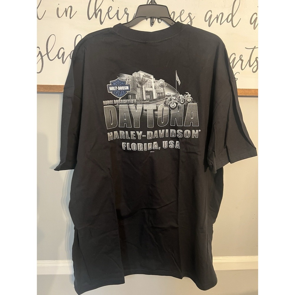 New With Tags Harley Davidson Motorcycles Ride Free Vintage Daytona Florida‎ XXL - Picture 4 of 6